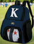 Personalized Soccer Backpack or Volleyball Bag Black