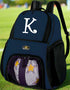 Personalized Soccer Backpack or Volleyball Bag Black