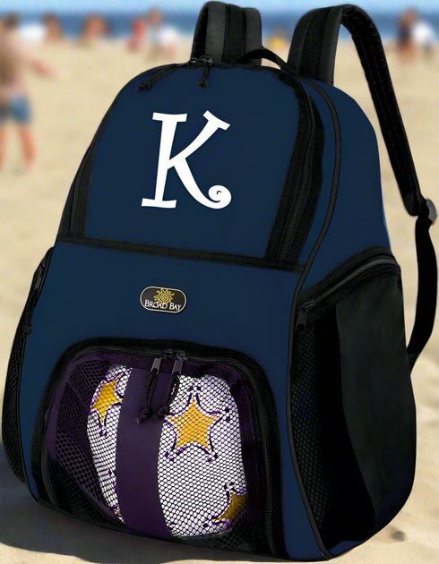 Personalized Soccer Backpack or Volleyball Bag Black