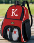 Personalized Soccer Backpack or Volleyball Practice Bag Red