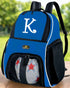 Personalized Soccer Backpack or Volleyball Bag Royal Blue