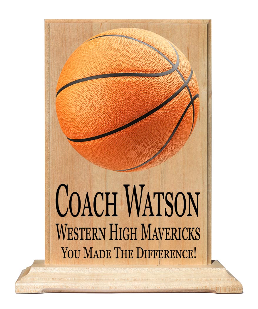 Custom Coach Gift Plaque Signable Basketball Football Soccer Softball Volleyball And More