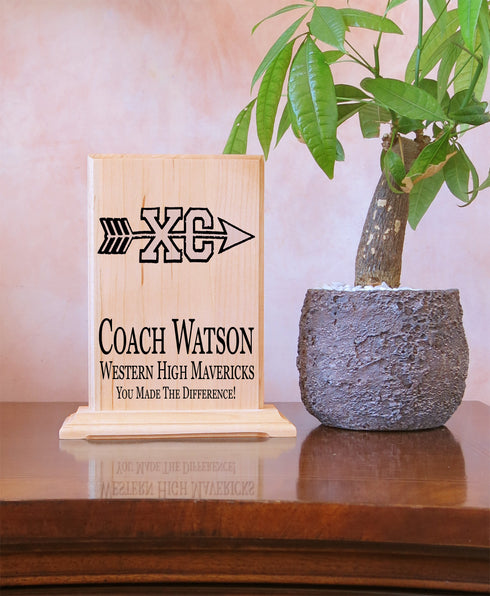 Custom Coach Gift Plaque Signable Basketball Football Soccer Softball Volleyball And More