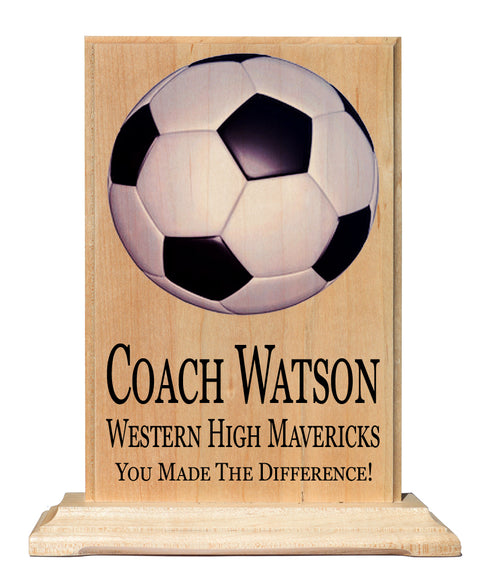 Custom Coach Gift Plaque Signable Basketball Football Soccer Softball Volleyball And More
