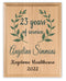 Custom Years of Service Plaque Appreciation Gift Sign For Employee, Boss, Coworker - Solid Wood