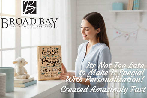 For This Child We Have Prayed Sign Personalized Plaque Birth Keepsake