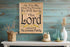 As For Me and My House We Will Serve The Lord Sign Personalized