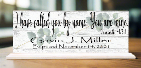 Baptism Gift Personalized For Boys Or Girls - I Have Called You By Name