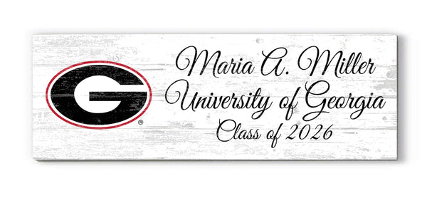 University of Georgia Class Year Plaque With Name – Personalized for Student, Alumni or Graduation Gift