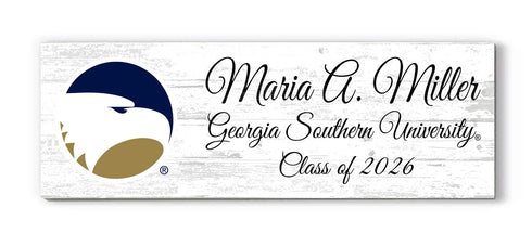 Georgia Southern University Class Year Plaque With Name – Personalized for Student, Alumni or Graduation Gift