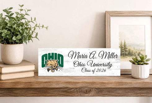 Personalized Ohio University Class Year Plaque for Alumni or Graduation Gift