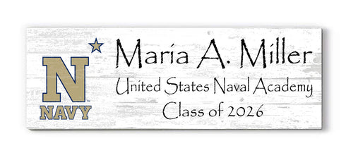 United States Naval Academy Class Year Plaque With Name – Personalized for Midshipman or Alumni Gift
