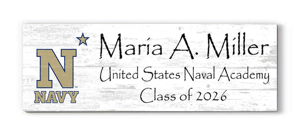 United States Naval Academy Class Year Plaque With Name – Personalized for Midshipman or Alumni Gift