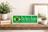 Brazilian Flag Sign - Personalized Family Name - Custom Wood Brazilian Heritage Gift
