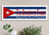 Custom Cuban Flag Sign Family Name Cuba Theme Wedding Gift