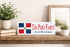 Dominican Flag Sign - Personalized Family Name - Custom Wood Dominican Heritage Gift
