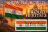 Indian Flag Family Name Sign – Personalized Indian Heritage Plaque with Custom Names