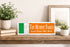 Irish Flag Family Name Sign – Personalized Irish Heritage Plaque with Custom Names