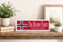 Norwegian Flag Family Name Sign – Personalized Norway Heritage Plaque with Custom Names