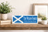 Scottish Flag Family Name Sign – Personalized Scotland Heritage Plaque with Custom Names