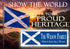 Scottish Flag Family Name Sign – Personalized Scotland Heritage Plaque with Custom Names