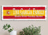 Spanish Flag Family Name Sign – Personalized Spain Heritage Plaque with Custom Names