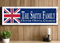 UK Flag Family Name Sign Custom Wood Wall Art for English Family