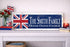 UK Flag Sign - Personalized Family Name - Custom Wood British Heritage Gift