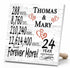 Personalized Anniversary Gift Plaque by Year With Names