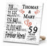 Personalized Anniversary Gift Plaque by Year With Names