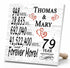 Personalized Anniversary Gift Plaque by Year With Names