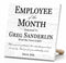 Employee of the Month Award Plaque - Custom Recognition Gift with Name & Message
