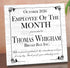 Employee of the Month Award Plaque – Personalized Recognition Gift with Name, Company, Message & Date