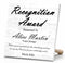 Recognition Award Plaque - Personalized Employee Appreciation Gift with Custom Message