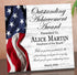 Outstanding Achievement Award Plaque - Personalized Recognition Gift for Excellence