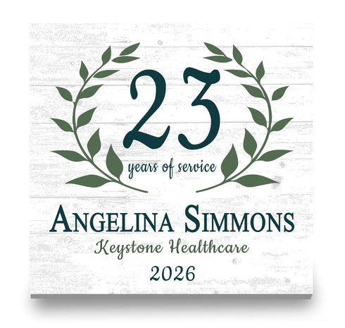 Years of Service Award Plaque – Personalized Employee Recognition Gift with Name, Company & Year