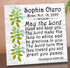 Personalized Christian Baby Blessing Plaque – Custom Scripture Gift with Name & Birth Date