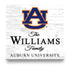 Personalized Auburn Family Name Sign – Custom Auburn University Wood Wall Decor – Tigers Gift
