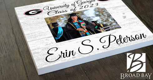 University of Georgia Frame with Printed Photo - UGA Class Year Frame or Graduation Gift