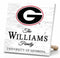 Personalized Georgia Bulldogs Family Name Sign – Custom University of Georgia Wood Wall Decor – Dawgs Gift