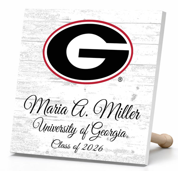 Personalized University of Georgia Graduation Sign – Custom Name & Class Year Gift for Bulldogs Students, Alumni & Graduates