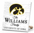 Personalized Iowa Hawkeyes Family Name Sign – Custom University of Iowa Wood Wall Decor – Hawkeyes Gift