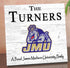 James Madison University Proud Family Sign – Personalized Dukes Family Name Square Wood Plaque – Officially Licensed JMU Decor
