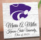 Official Kansas State Class Year Gift Plaque with Name - For K-State Students, Alumni