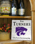 Kansas State Wildcats Proud Family Sign – Personalized Family Name Square Wood Plaque – Officially Licensed Kansas State Decor