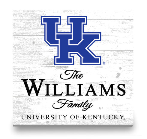 Personalized Kentucky Wildcats Family Name Sign – Custom University of Kentucky Wood Wall Decor – Wildcats Gift