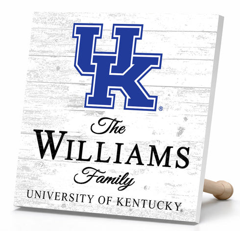 Personalized Kentucky Wildcats Family Name Sign – Custom University of Kentucky Wood Wall Decor – Wildcats Gift