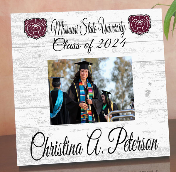 Missouri State Frame with Printed Photo Graduation Class Year Frame Alternative