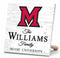 Personalized Miami University Family Name Sign – Custom Miami OH Wood Wall Decor – RedHawks Gift