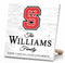 Personalized NC State Wolfpack Family Name Sign – Custom North Carolina State Wood Wall Decor – Wolfpack Gift